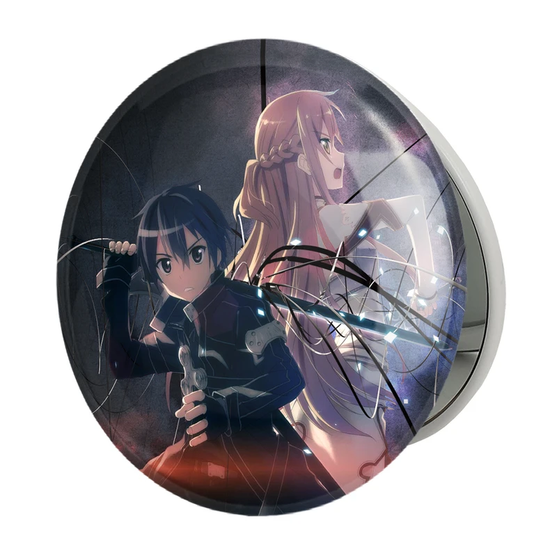 آینه جیبی خندالو طرح انیمه هنر شمشیر زنی آنلاین مدل تاشو کد 12085 