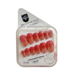 ناخن مصنوعی دست میراکل آرت مدل گرد کد R2400108 بسته 24 عددی