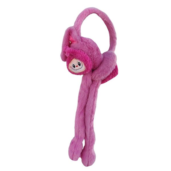 گوش گیر زمستانی بچگانه مدل پمپی صدادار متحرک طرح لبوبو 