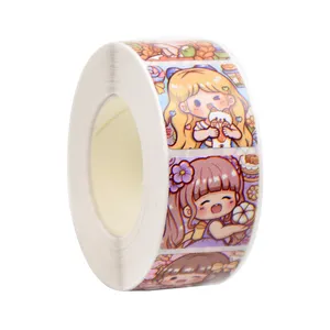 برچسب طرح دختر مدل G02 بسته 500 عددی  