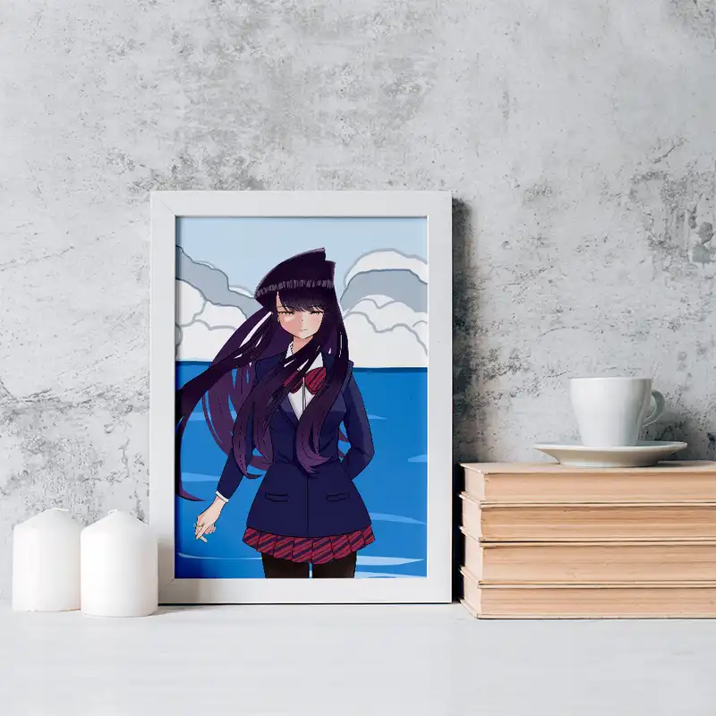 تابلو خندالو مدل انیمه کومی سان کد 16091