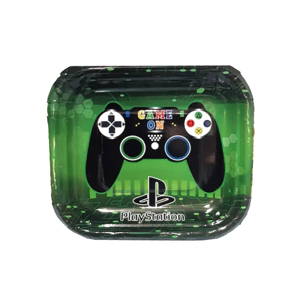 پیش دستی یکبار مصرف مدل پلی استیشن کد PlaystationPlate2 مجموعه 10 عددی