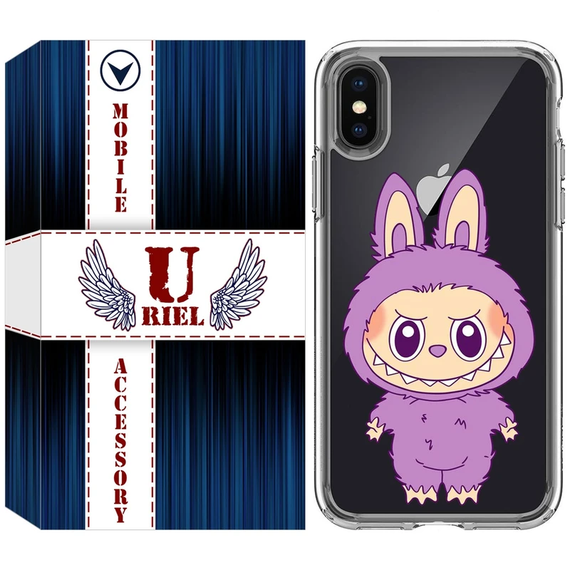 کاور یوریل مدل Clear کد 150 طرح لبوبو Labubu مناسب برای گوشی موبایل اپل iPhone X / XS