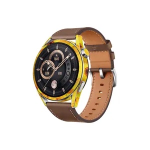 MAHOOT Yellow-Flower Cover Sticker for Huawei Watch GT 3 46mm Smartwatch