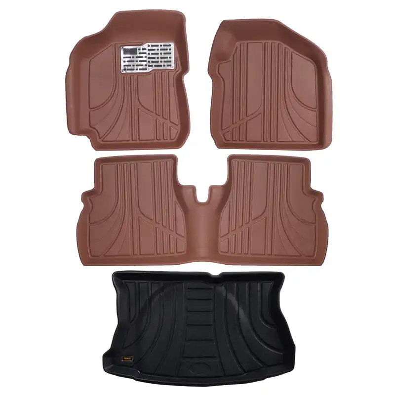 کفپوش سه بعدی خودرو مکس مدل MAX-MH مناسب برای کوییک به همراه کفپوش صندوق خودرو