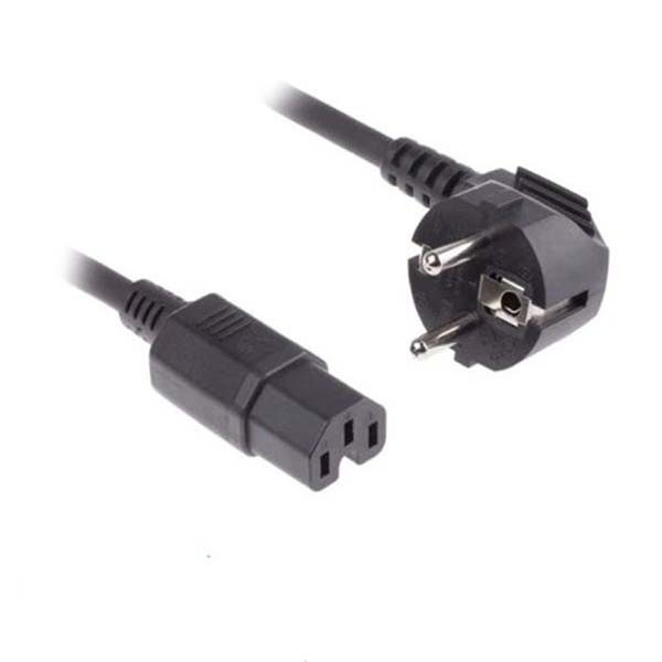 کابل برق 3 پین منبع تغذیه بافو مدل EU-C15 3Cx1.5MM طول 0.5 متر