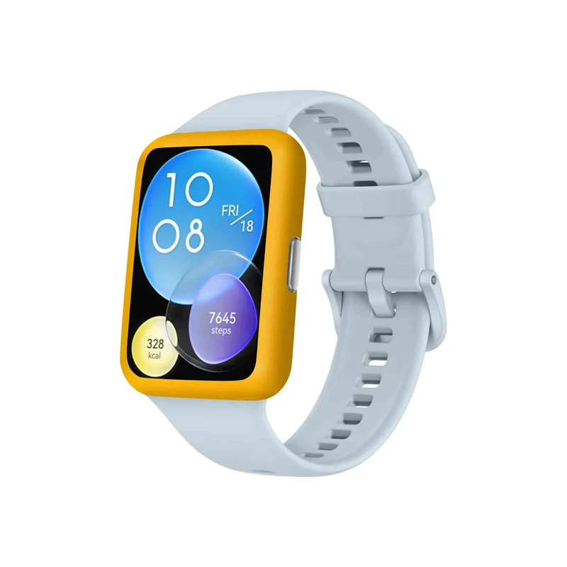 برچسب ماهوت طرح Matte-Deep-Mustard مناسب برای ساعت هوشمند هوآوی Watch Fit 2