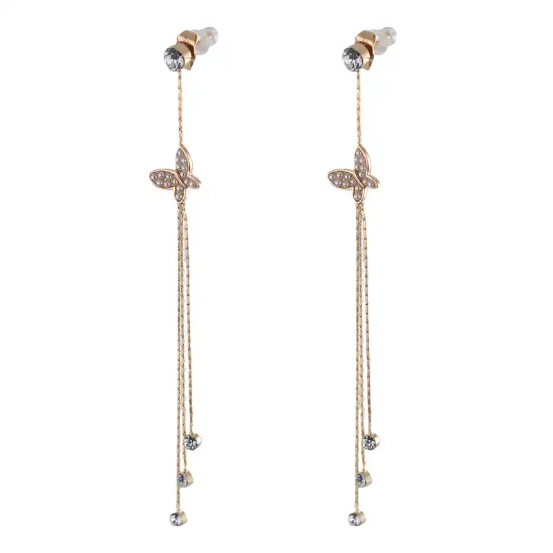 گوشواره زنانه ژوپینگ مدل پروانه کد CC599