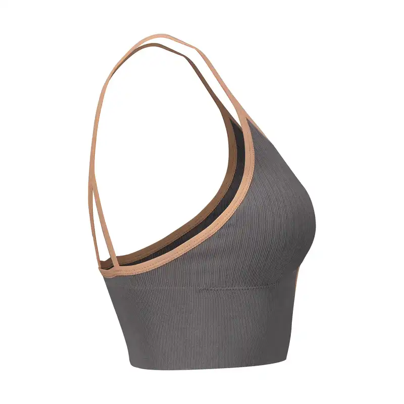 نیم تنه ورزشی زنانه ماییلدا مدل بدون فنر پددار جلو زیپ کد 4563 رنگ خاکستری