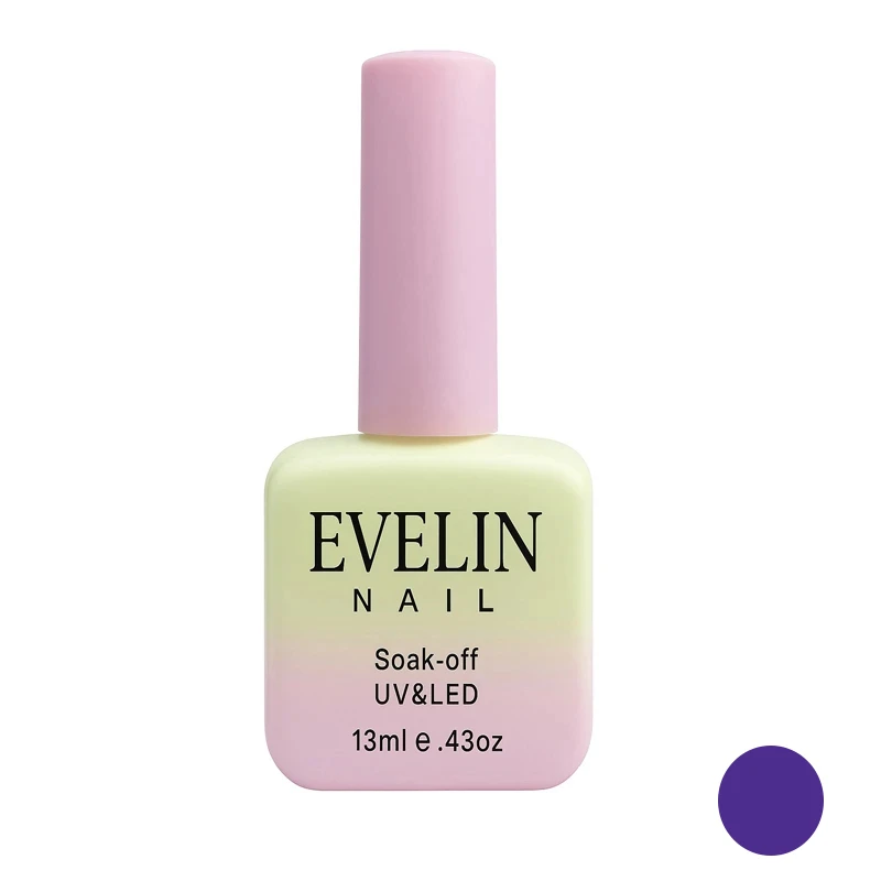 لاک ژل براق ناخن اولاین مدل 13M شماره 56 رنگ آبی بنفش