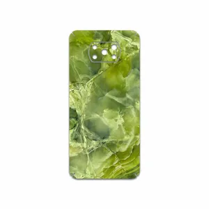 MAHOOT Green Crystal Marble Cover Sticker for Xiaomi Poco X3 NFC