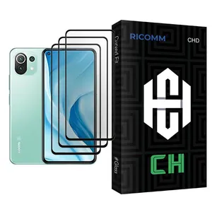 Ricomm CH Glass MIX003 Screen Protector For Xiaomi Mi 11 Lite 5G Pack Of 3