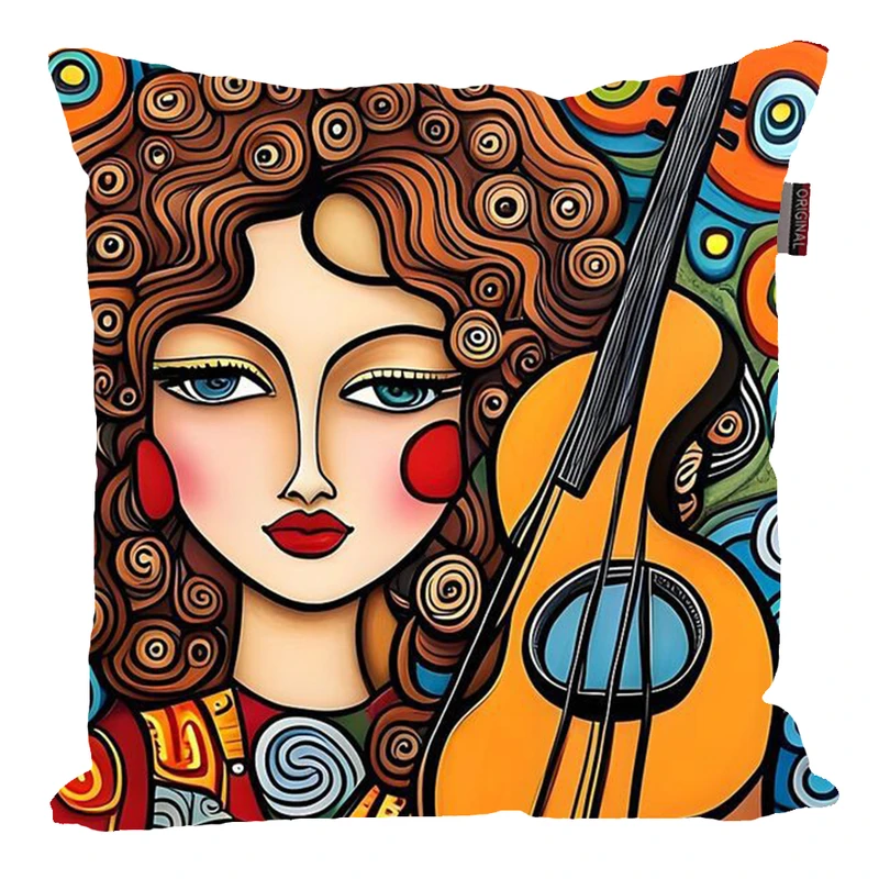 کوسن ناریکو طرح سنتی مدل چهره کوبیسم کد 03423