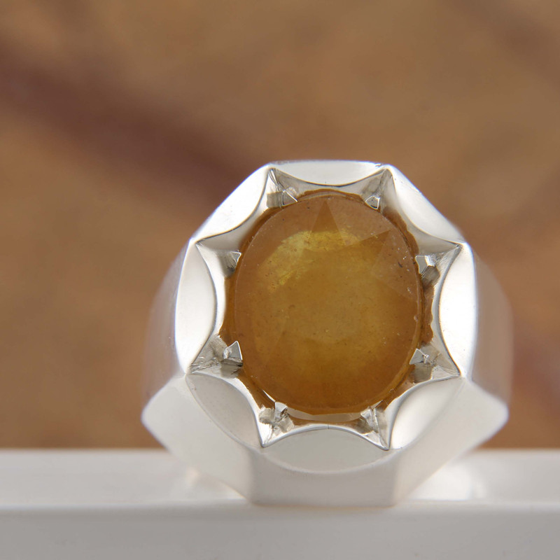 انگشتر نقره مردانه بازرگانی میلادی مدل رکاب دست ساز سنگ یاقوت زرد جواهری کد AM_2726 انگشتر نقره مردانه بازرگانی میلادی مدل رکاب دست ساز سنگ یاقوت زرد جواهری کد AM_2726
