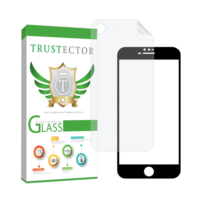 محافظ صفحه نمایش تراستکتور مدل FUNABKTR مناسب برای گوشی موبایل اپل iPhone 8 / 7 / SE 2020 / SE 2022 به همراه محافظ پشت گوشی