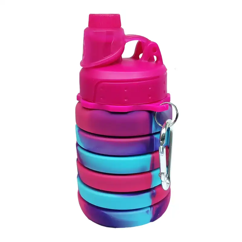 قمقمه مدل سیلیکونی تاشو گنجایش 0.5 لیتر