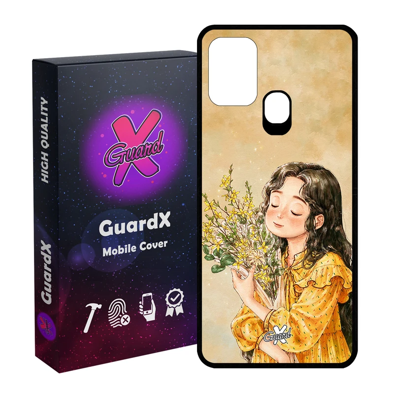 کاور گارد ایکس طرح دختر مدل Glass10232 مناسب برای گوشی موبایل سامسونگ Galaxy M31 / M31 Prime / F41