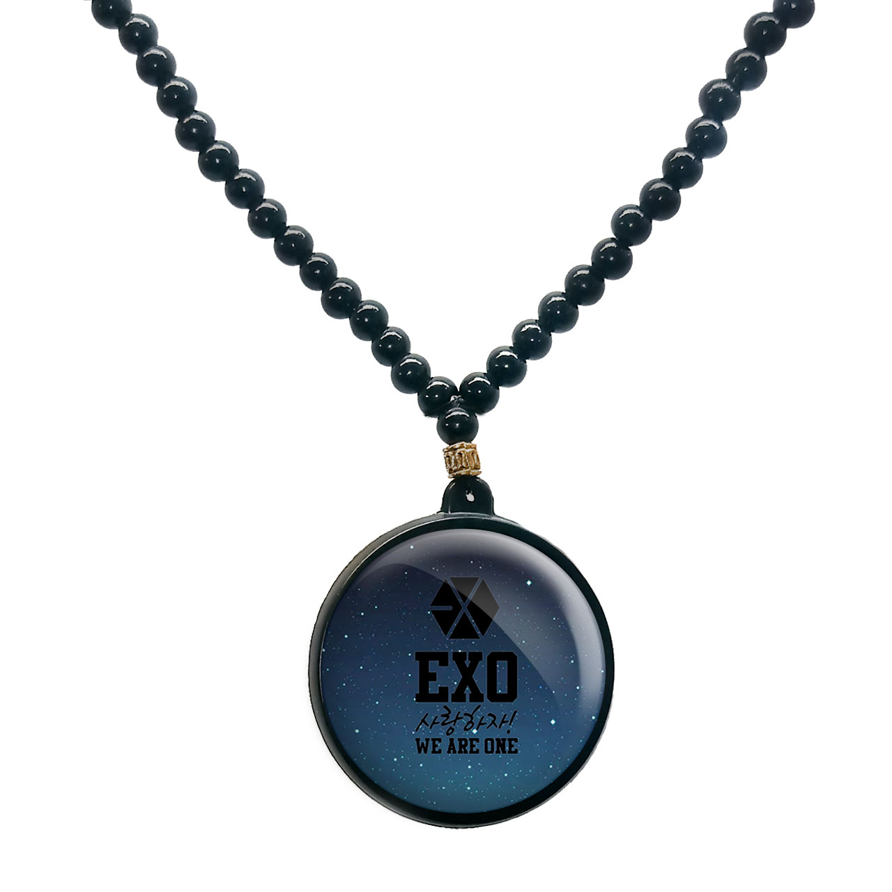 گردنبند پرمانه طرح exo کد pmd.14099 مدل دو طرفه