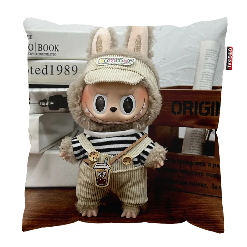 کوسن پاد آفرین مدل عروسک لبوبو کد PK402021 سایز 40*40 سانتی متر