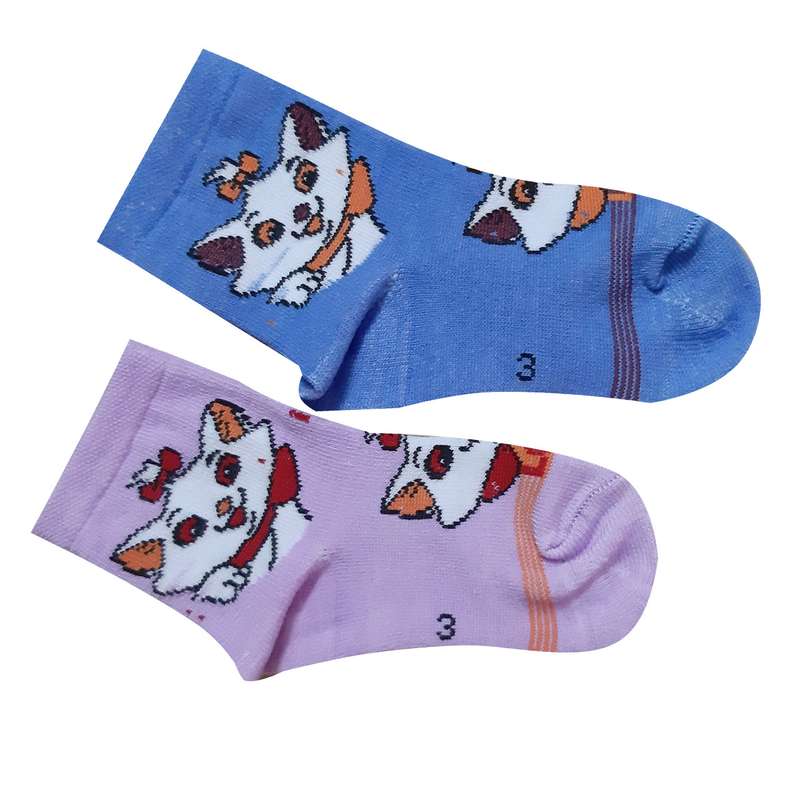  جوراب دخترانه کد 4 مجموعه 2 عددی