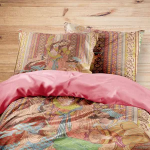 سرویس روتختی مدوپد طرح فرش تابلو مدل C-T00014 یک نفره 4 تکه