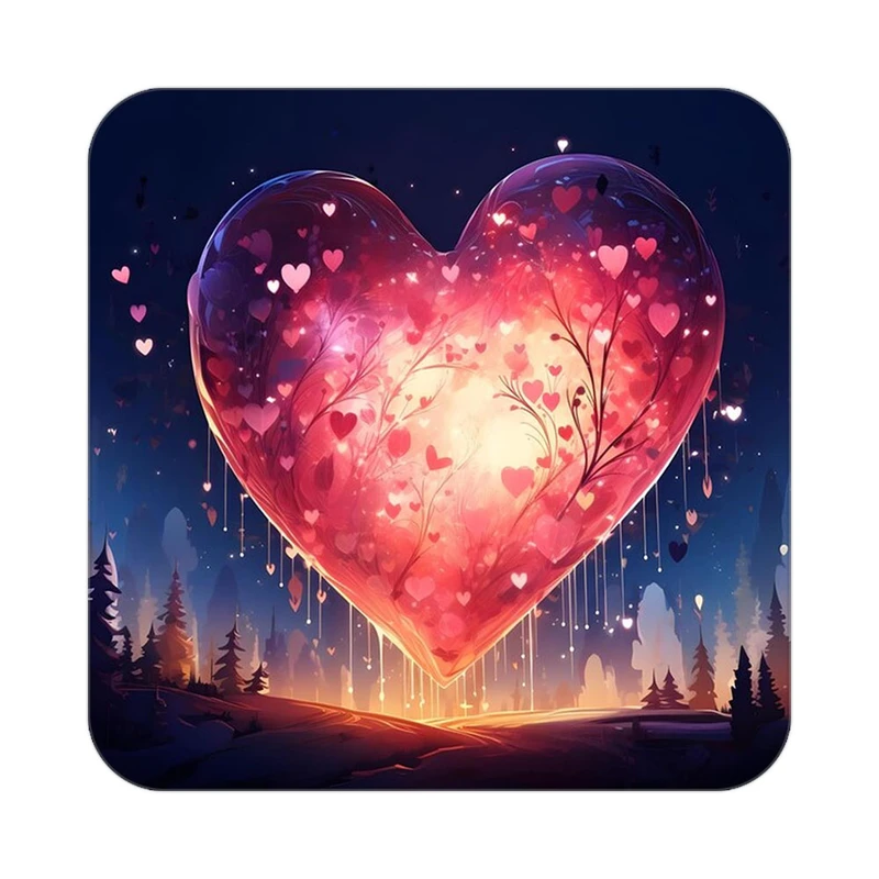 زیر لیوانی کاکتی مدل عاشقانه کد mp11007