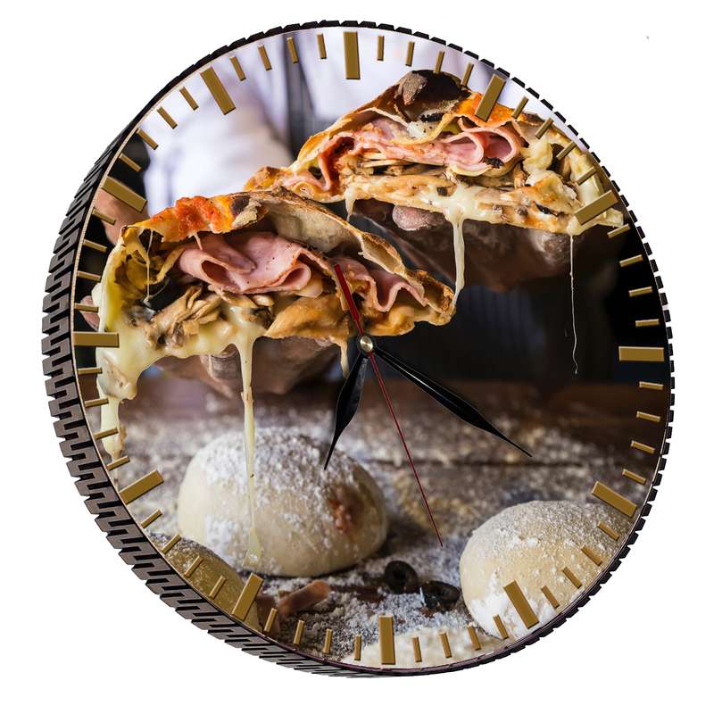 ساعت دیواری مدل پیتزا