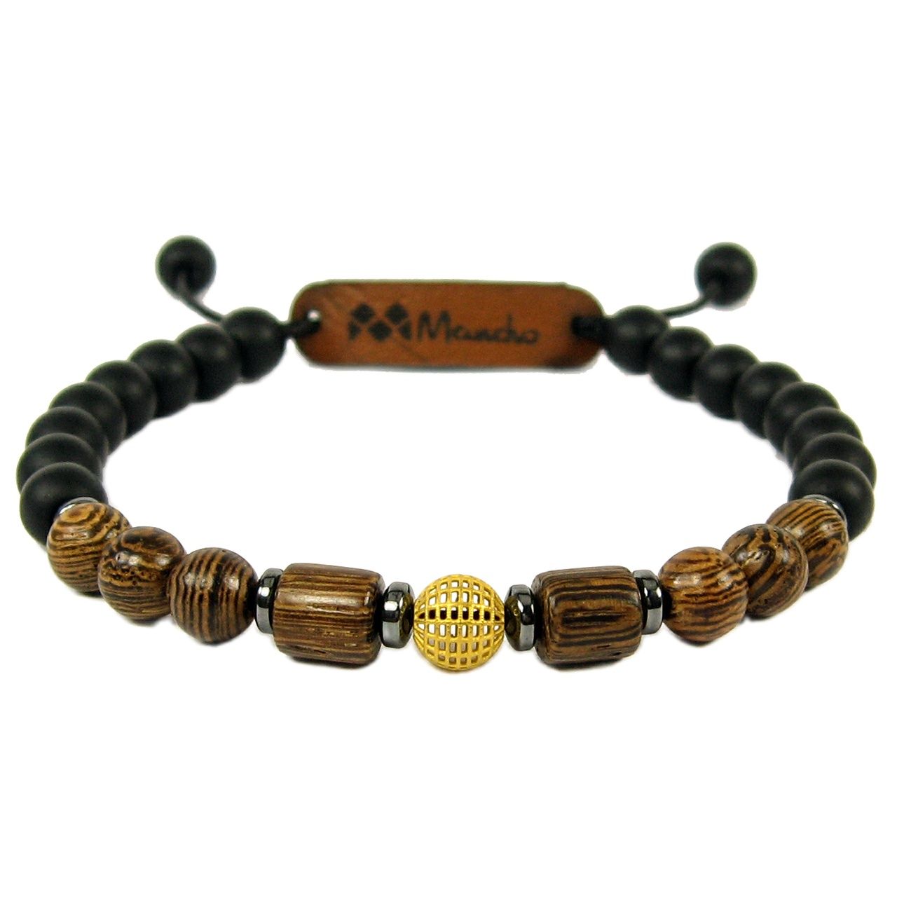 دستبند طلا 18عیار مردانه مانچو مدل BFG578