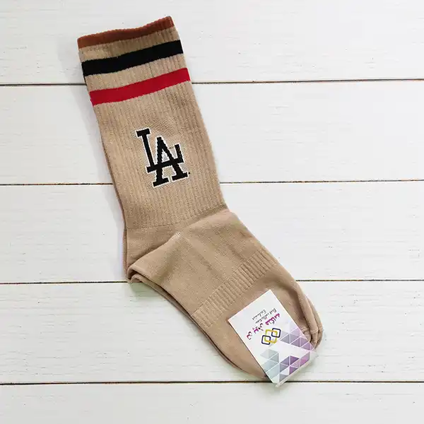 جوراب ورزشی ساق بلند مردانه تن پوش هنگامه مدل پنبه کش اسپرت رینگی کد KE10