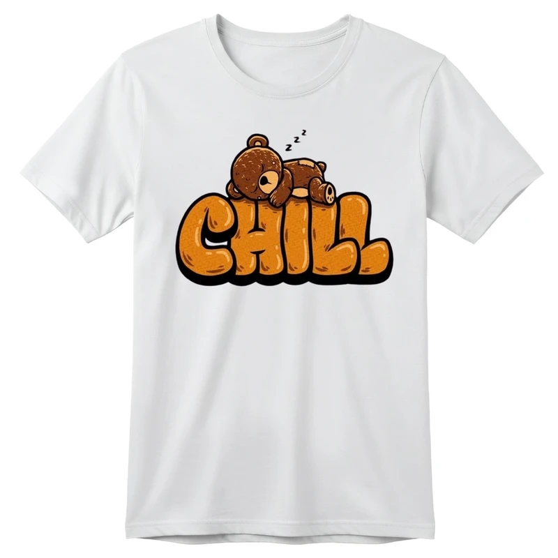 تی‌شرت آستین کوتاه بچگانه مدل خرس و نوشته کد p2  