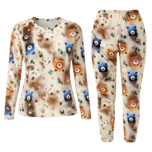 ست تی‌شرت آستین بلند و شلوار راحتی زنانه مدل آوید کد 146