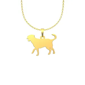 گردنبند طلا 18 عیار زنانه مدوپد مدل سگ کد J2-1-1230