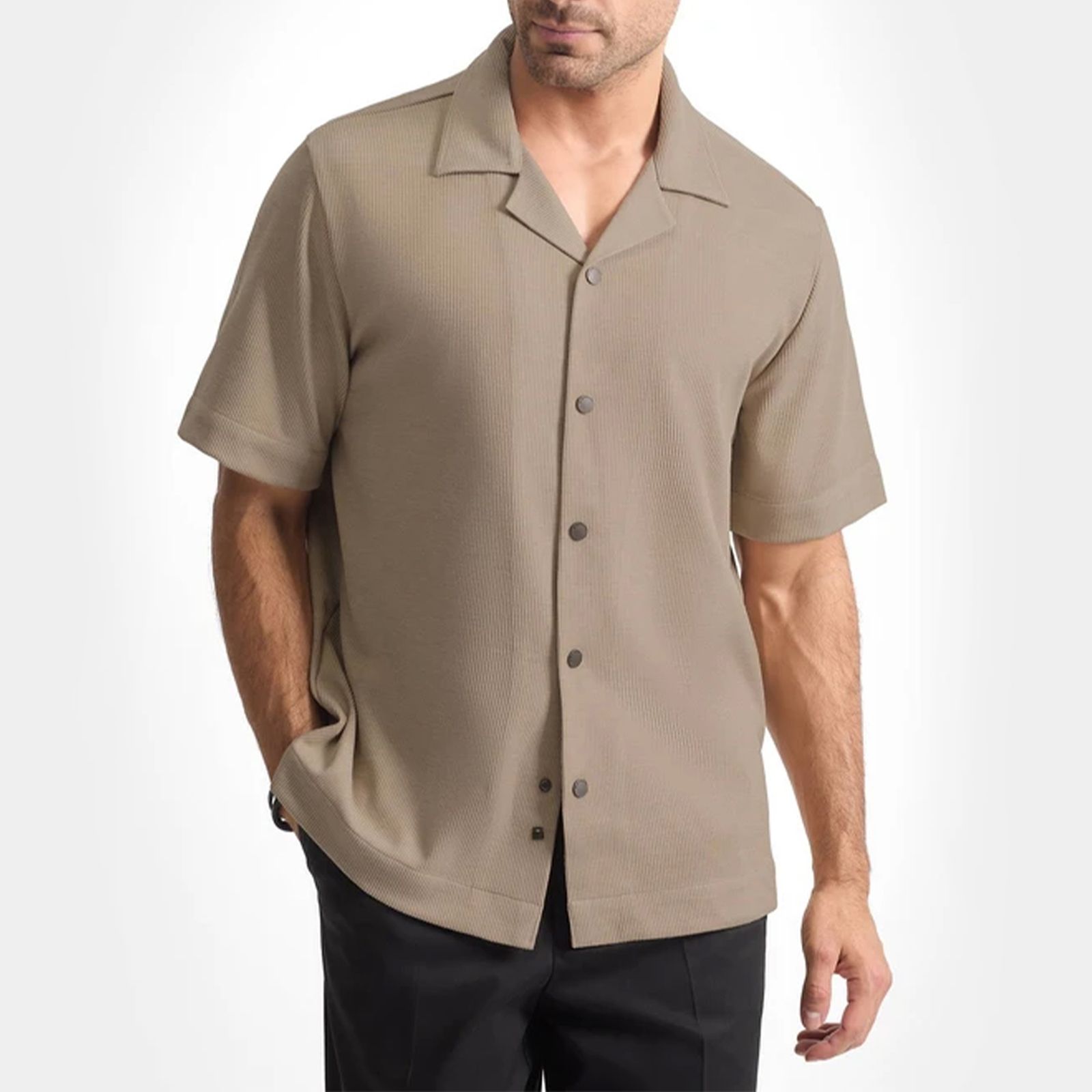 پیراهن آستین کوتاه مردانه کروم مدل 2420110 -  - 1