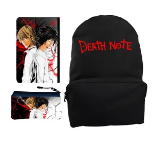 کوله پشتی مدل Death Note کد KP-9891 به همراه کلاسور و جامدادی
