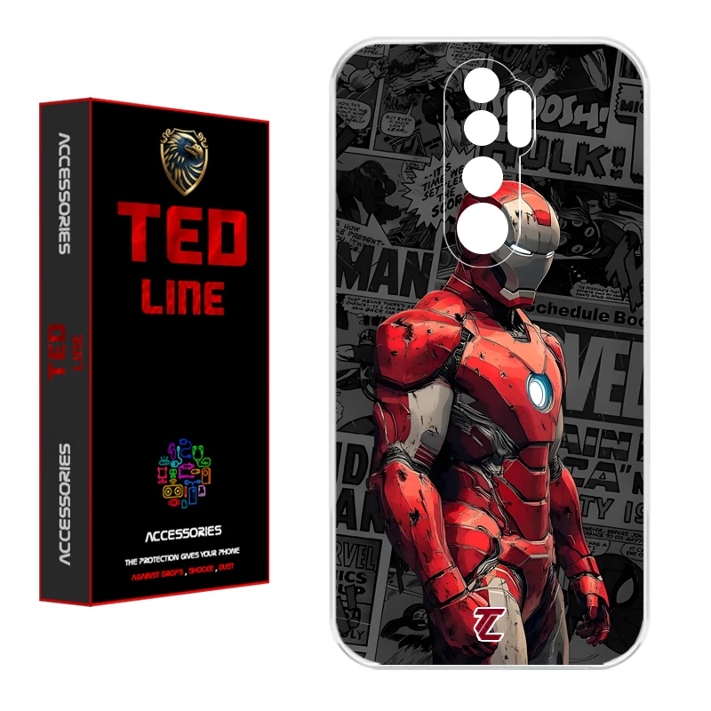 کاور تدلاین طرح آیرون من کد 1161 مناسب برای گوشی موبایل شیائومی Redmi Note 8 Pro