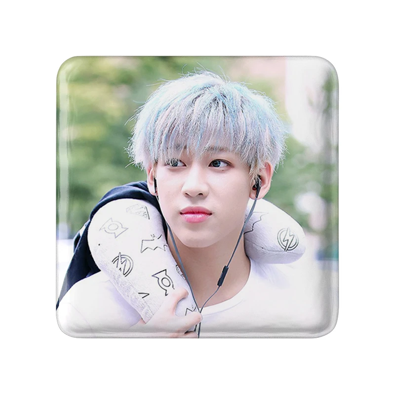 مگنت خندالو طرح بم بم گروه گات سون GOT7  مدل مربعی کد 20928