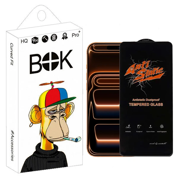 محافظ صفحه نمایش بوک مدل Antistatic Clear مناسب برای گوشی موبایل اپل iPhone 17 Pro Max