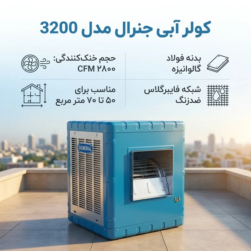 عکس شماره 2 : کولر آبی مدل 3200 جنرال