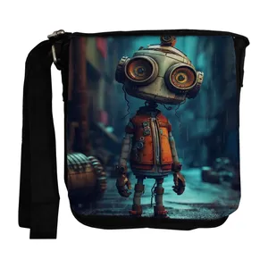 کیف رودوشی طرح ربات مهربان کد kidb216