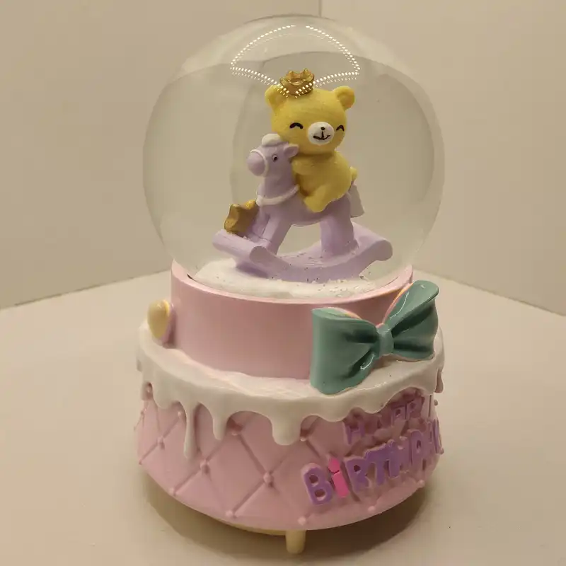 گوی موزیکال مدل پمپی تولد و شادی خرس