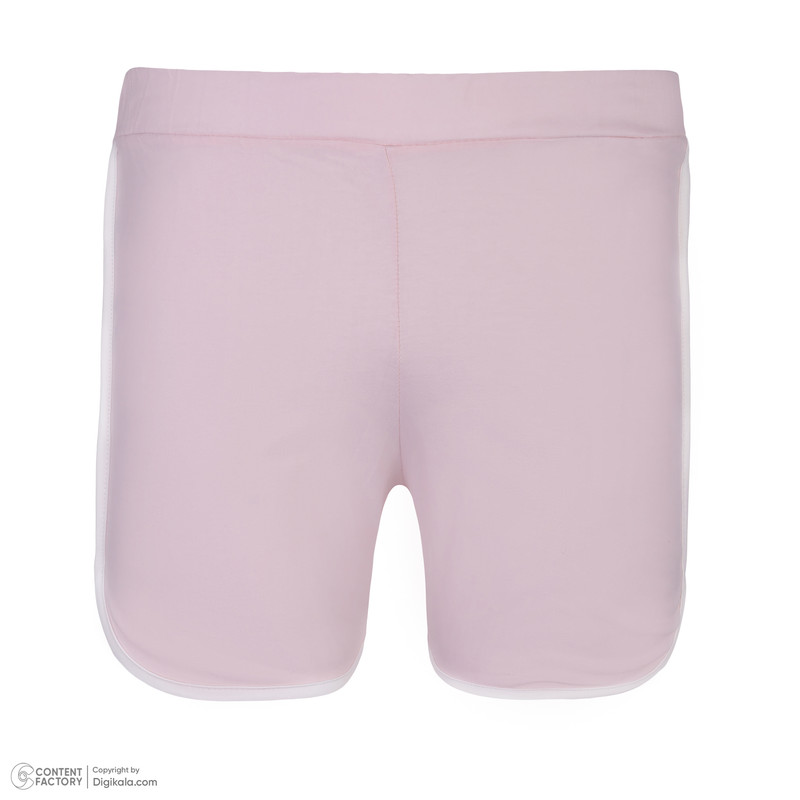 ست تی شرت و شلوارک زنانه مادر مدل تینا رنگ صورتی