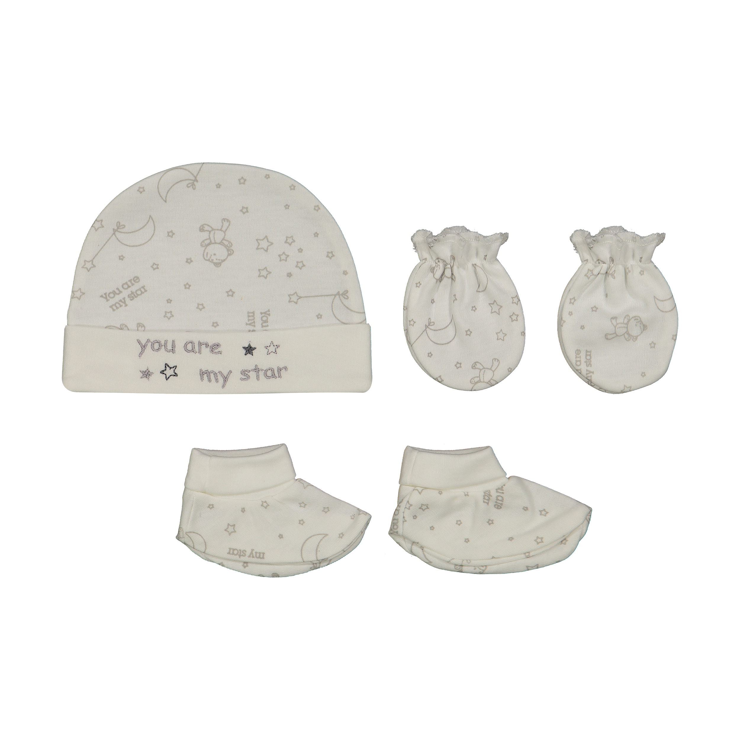 ست 3 تکه لباس نوزادی پاپو مدل star943