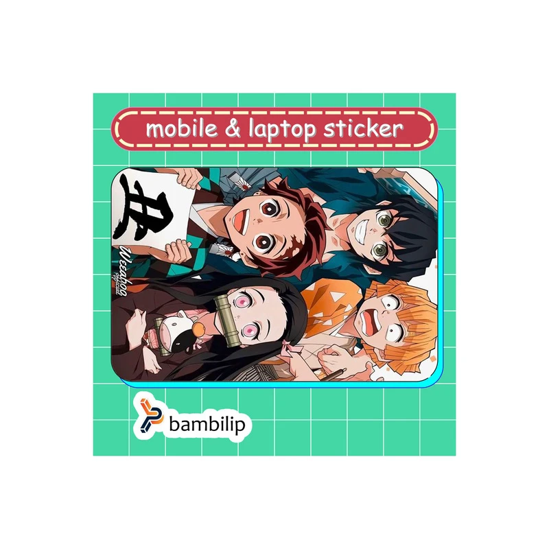 استیکر بامبیلیپ مدل کارت عابر طرح انیمه شیطان کش کد 0014942