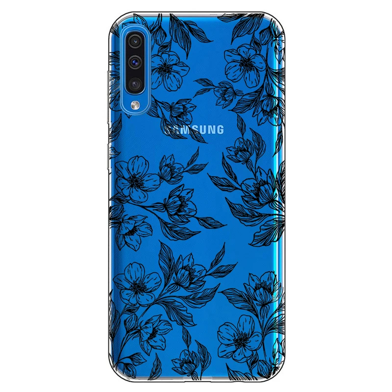 کاور مگافون طرح گل مدل C50-B مناسب برای گوشی موبایل سامسونگ Galaxy A50 / A50 S / A30 S