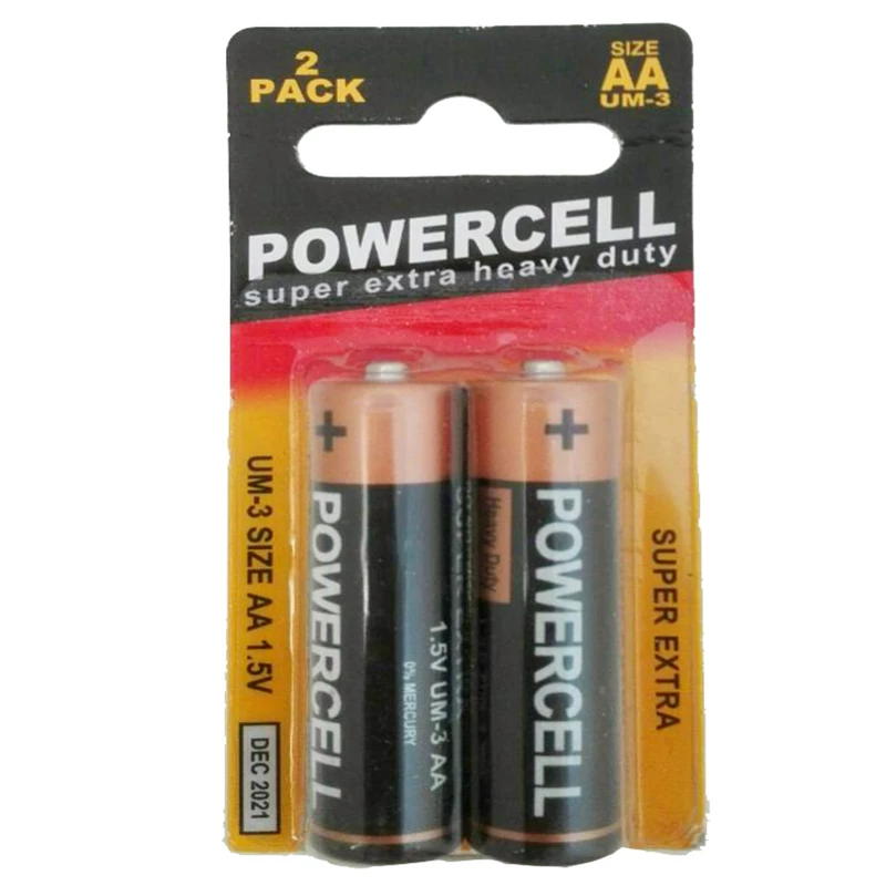 باتری قلمی پاورسل مدل Super Extra Heavy Duty بسته 2 عددی