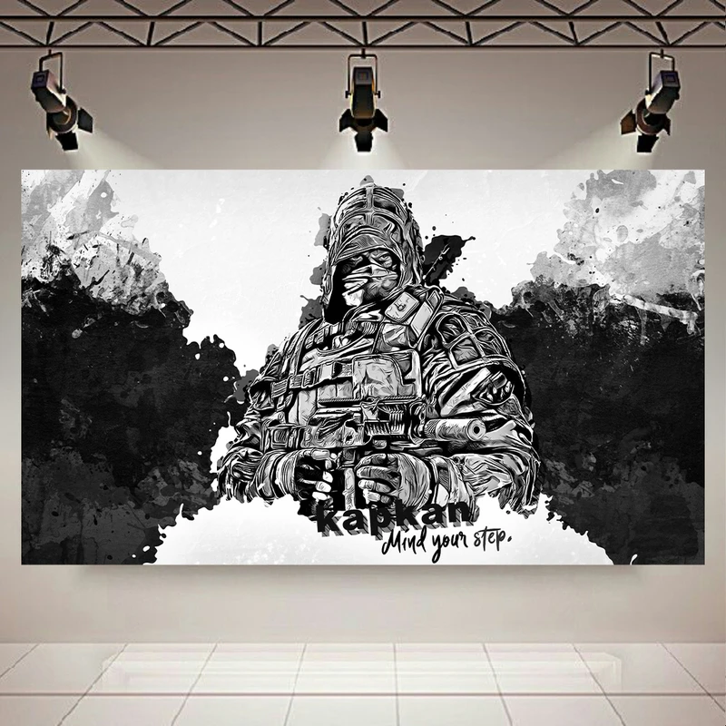 تابلو بوم طرح Game مدل Rainbow six siege (Kapkan) کد AR10020