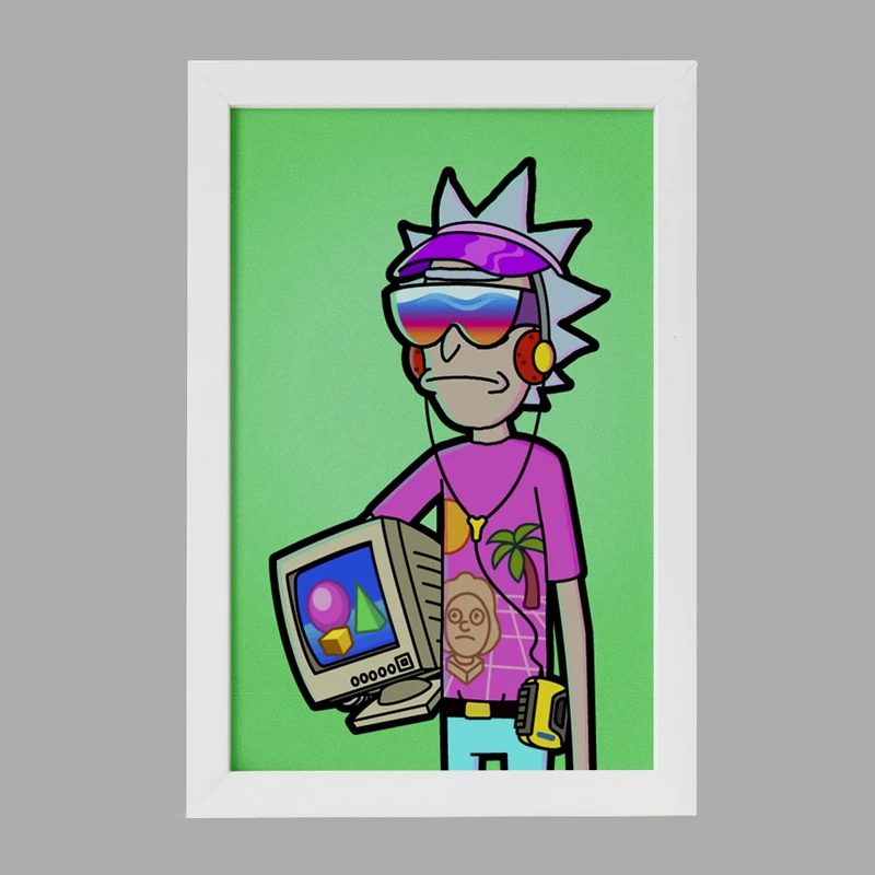 تابلو خندالو مدل انیمیشن ریک و مورتی Rick and Mort کد 26591