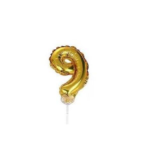 بادکنک فویلی مدل عدد روی کیک شماره 9 کد NH-1