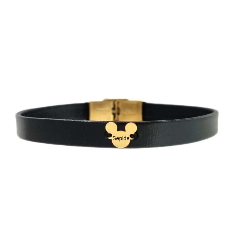 دستبند طلا 18 عیار دخترانه لیردا مدل اسم سپیده