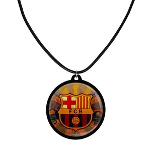 گردنبند مدل دوطرفه طرح بارسلونا کد S3738